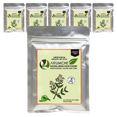아름채 내추럴헤나 케미칼 파우더 100g, 블랙, 6개
