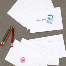 Maumdama 素面明信片信封 155 x 105 mm, 白色, 100個