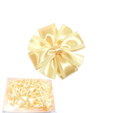 데코플러스 이중리본꽃 라인, 노랑, 10개