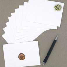 Maumdama 素色明信片信封 165 x 115 mm, 白色, 100個