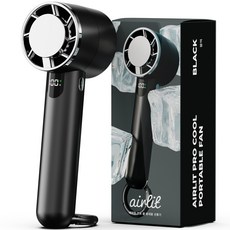 누아트 에어릿 프로 쿨 급속 냉각 3in1 무선 휴대용 선풍기, 블랙