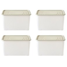 브리다 리빙박스, 올리브그린, 72L, 4개