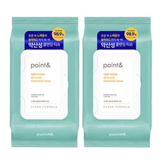 point&. Point Deep Clean 多合一潔面紙, 80入, 2個