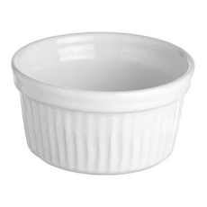 EXCELSA 白陶布丁烤杯, 1個, 白陶