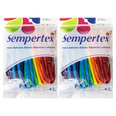셈퍼텍스 요술풍선 260S 레인보우, 랜덤발송, 80개