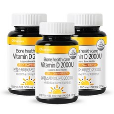 로니웰 본헬스케어 비타민D 2000IU, 3개, 90정