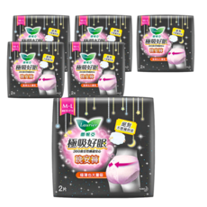 Laurier 蕾妮亞 台灣公司貨 極吸好眠晚安褲, M~L, 2片, 6包