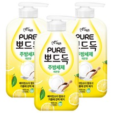 PURE 純 潔淨廚房洗碗精 檸檬香, 3個, 500ml