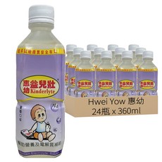 Hwei Yow 惠幼 益而壯 電解質水 葡萄口味, 360ml, 24瓶