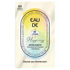 ar FUM 紡優美 經典乾衣香氛紙 幸福, 60入, 1個