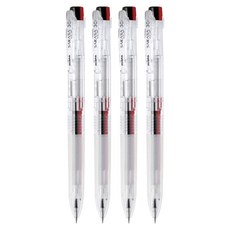 ZEBRA 斑馬牌 SARASA 斑馬夾3色筆0.5mm, 透明, 4個