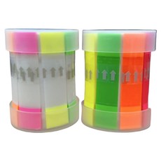 CLEAN 克林 ELItape 螢光全彩 + 雙頭易利貼2件組 14 x 55mm, 2組, 混和顏色