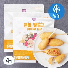 또또맘 쫀득 쌀도그 모짜치즈와 소시지 (냉동), 50g, 4개입, 4개