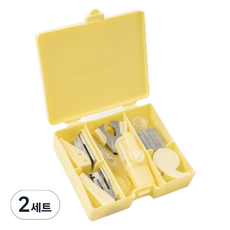 꼬까 스테이플러 종합 세트, 옐로우, 2세트