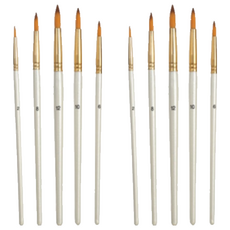 Abern 藝術家水彩油畫筆組 A, 2套, 2, 6, 8, 10, 12號