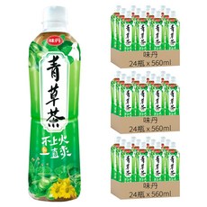 味丹 心茶道健康青草茶, 560ml, 72瓶