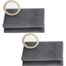 防蚊纱窗片 XL號 2入+專用雙面膠 2入, 1組