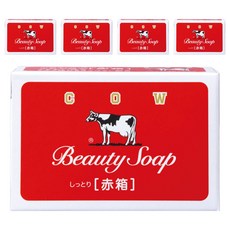 COW STYLE 牛乳石鹼 日本原裝進口 牛乳香皂 玫瑰滋潤, 90g, 5個