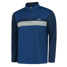 PRO WORLD CUP 男式配色拉鍊 T恤 Q321-3154-1BU