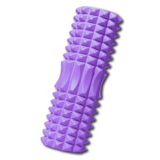 Dunfit 凸點指壓按摩滾筒, 1個, 紫色