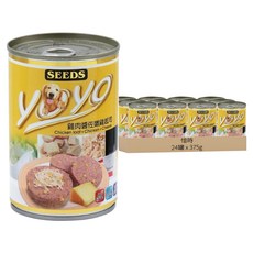 惜時 yoyo 狗罐 雞肉醬佐嫩雞起司, 24罐, 375g, 其他肉類