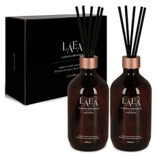 LAEAH 頂級大容量擴香瓶 500ml x 2入 + 禮盒組, 1套, 森林微風