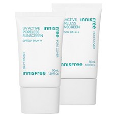 이니스프리 뉴 유브이 액티브 포어리스 선스크린 SPF50+ PA++++, 50ml, 2개