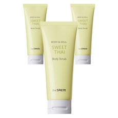 더샘 바디앤소울 스윗 타이 바디 스크럽 과일향, 3개, 200ml