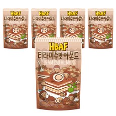 HBAF 티라미수맛 아몬드, 190g, 5개