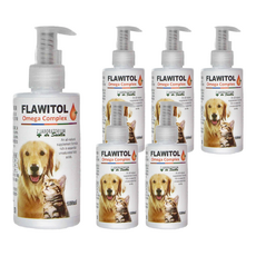 優寶 Flawitol Omega Complex 寵物營養滴液 160ml, 活膚益毛, 6瓶