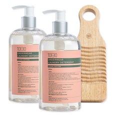 1OF30 女士內衣洗衣精 500ml 2入+木質迷你洗衣板, 1組