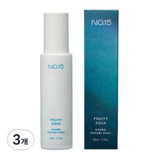 디밤비 퍼퓸 스프레이 섬유탈취제 NO.15 프루티아쿠아, 3개, 80ml