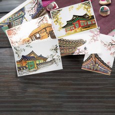 From&To 韓屋6種卡片套組 ft219, 混合顏色, 1套