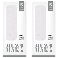 MUZ MAK 補充裝黏性美甲片 小尺寸 5入組, 單一顏色, 2個