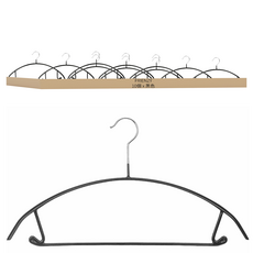 FRIENZY 防滑無痕衣架, 黑色, 10個