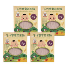 港媽私房手作 手作寶寶蔬果麵條 紫薯, 嚴選優良食材 無添加人工色素 無添加防腐劑, 240g, 4盒
