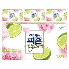 碧珍 Botanic系列衣物柔軟烘衣紙 香檸檬玫瑰香, 130張, 4盒