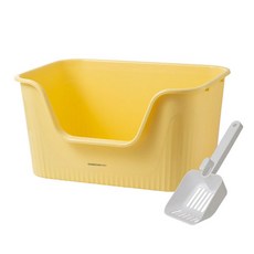 딩동펫 반려동물 바스켓 특대형 고양이 화장실, 옐로우, 1세트