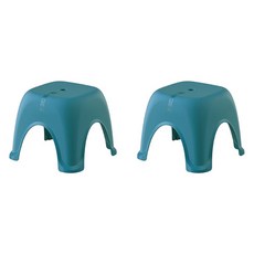 데이소이 삼색 스툴 욕실 의자 2p, 03 블루