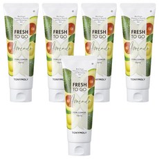 TONY MOLY Fresh to Go 鱷梨泡沫潔面乳, 170ml, 5個