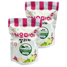 Ssalgwaja 米餅村 寶寶米餅 菠菜, 7個月以上適用, 40g, 2包