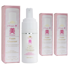 Clino-Beauty 益生元弱酸性女性私密清潔慕斯, 60ml, 3瓶