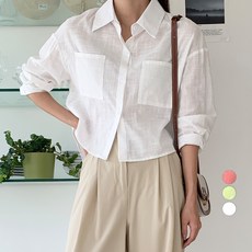 afinar 半短版長袖襯衫