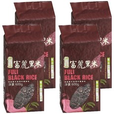 富里鄉農會 富麗黑米，台灣花蓮富里鄉產，600g, 4包