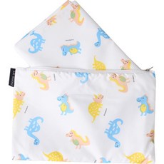 휴대용 단면 방수 소풍 돗자리 + 파우치 세트, 공룡