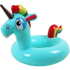 SUNNYWATER 圓形獨角獸泳圈, 薄荷綠, 1個