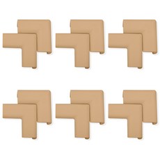 아가드 코너보호대 일반형, 카페라떼, 12개