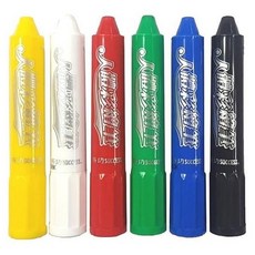 SUCCESS 人體彩繪筆 Set 6色 檢驗合格 安全可靠 鮮豔色彩 水溶性配方, 1盒