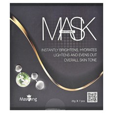 MasKing 膜靚 美白冰肌面膜 Set, 7片/盒, 改善蠟黃肌膚, 預防黑色素沉澱, 1盒