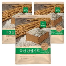 배대감 국산 찹쌀가루, 1kg, 3개